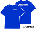 Kurzarm T-Shirt Feuerwehr Silber Reflex