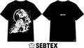 Kurzarm T-Shirt Moon Geisha Back Print