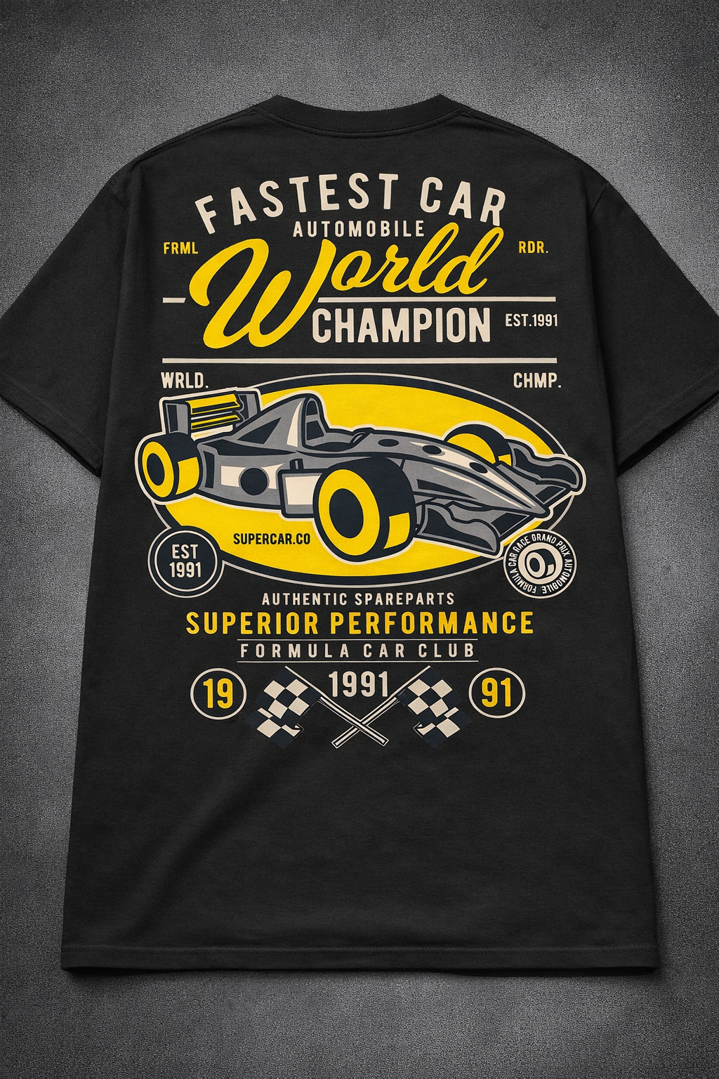 Kurzarm T-Shirt Fastest Car